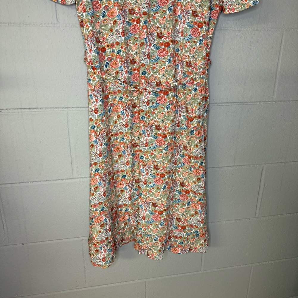 A.P.C Carmen Button Down Floral Printed Vintage Style Shirt Dress EU 42 US 10 - Picture 11 of 13